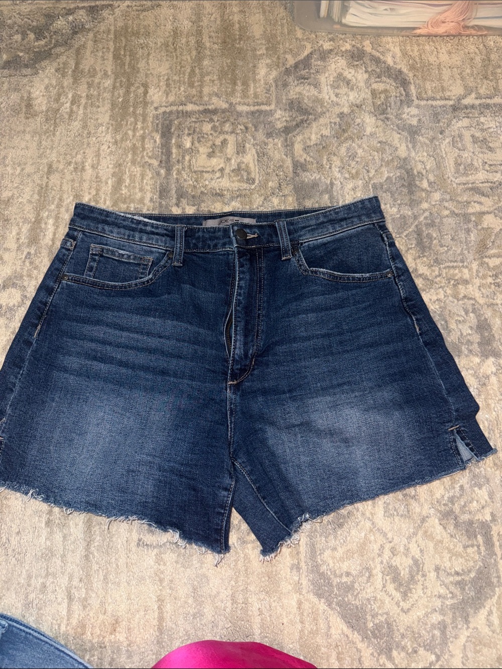 Joe's Jeans Dark Blue High Waist Cutoff Denim Shorts